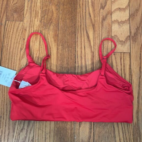 Andie Swim The Maui Bikini Top Cherry Red NWT Swimsuit Minimalist - Picture 5 of 6